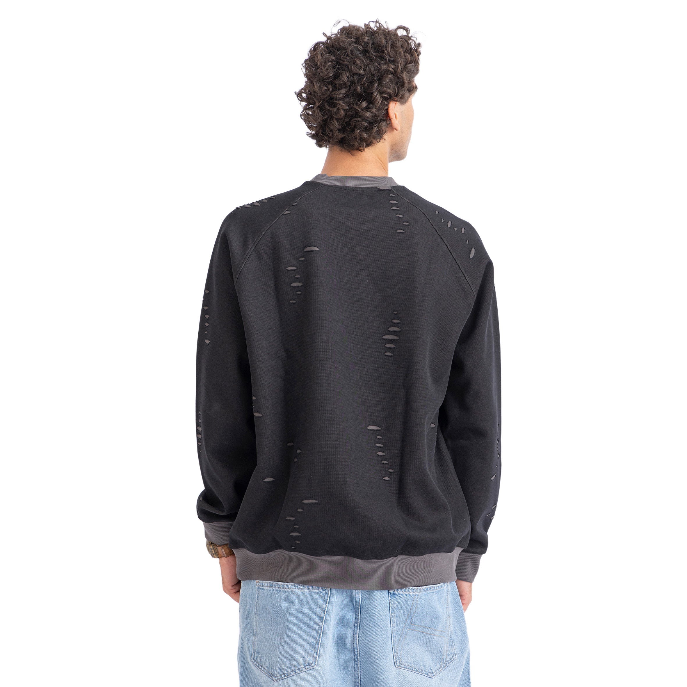 DISTRESSED KITTI SWEATSHIRT (6003)