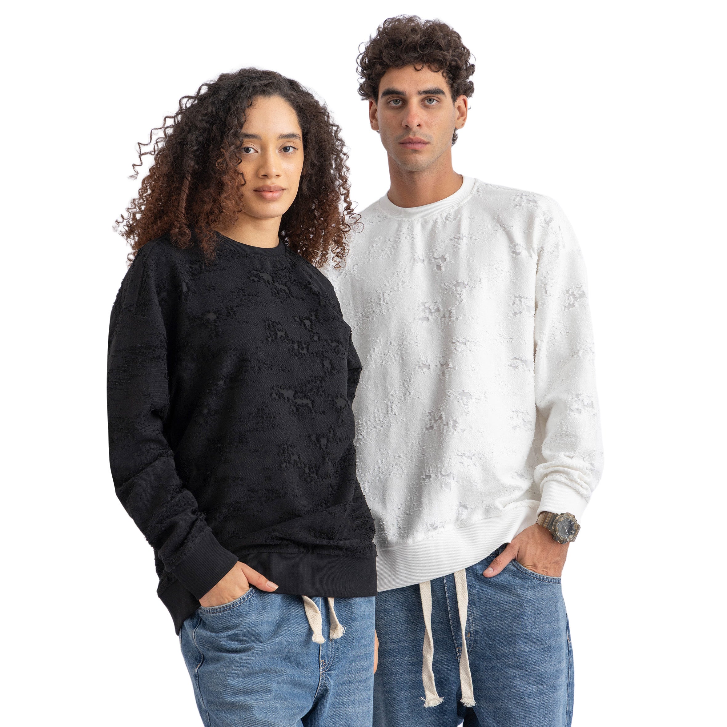 DISTRESSED SWEATSHIRT ( 4001 )