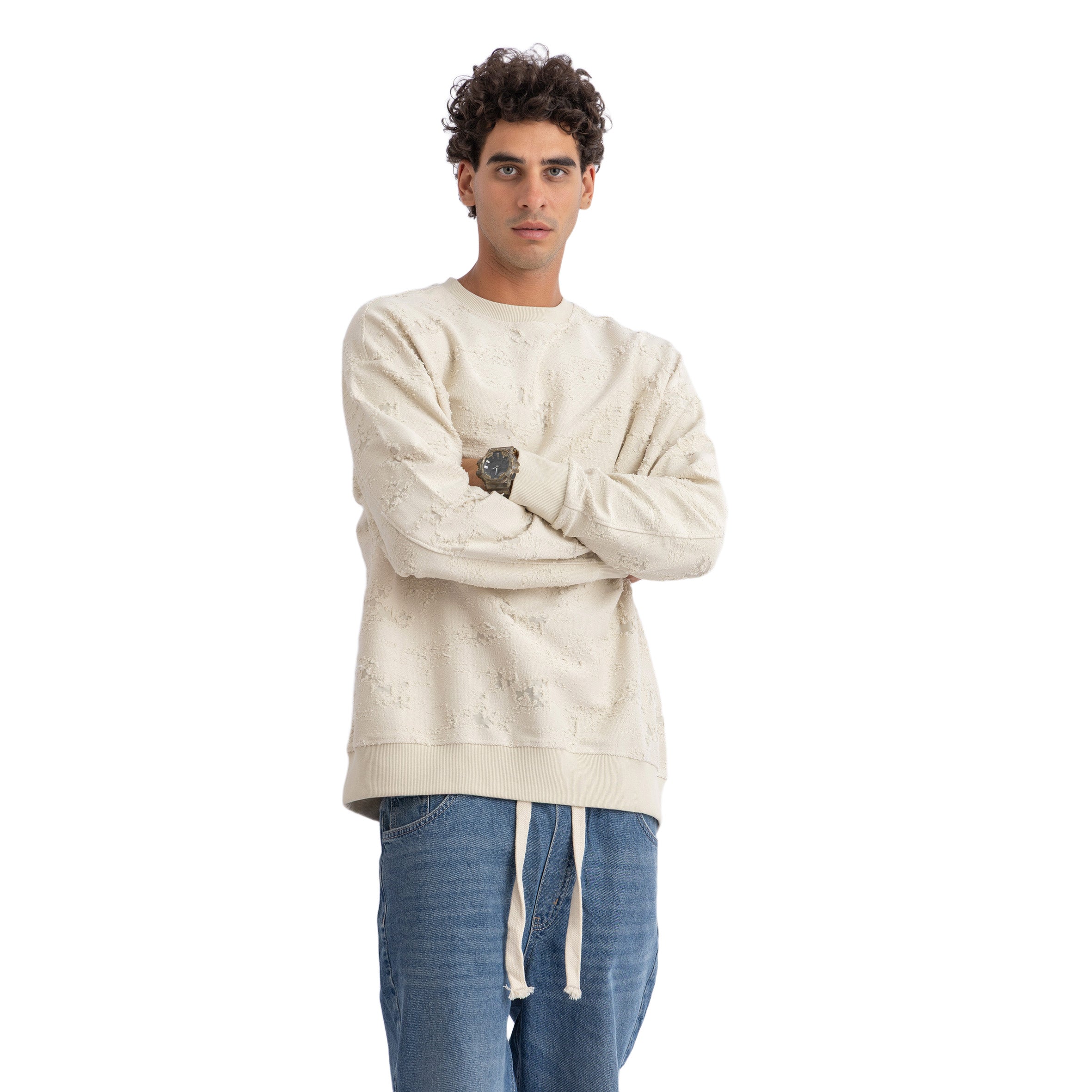 DISTRESSED SWEATSHIRT ( 4001 )