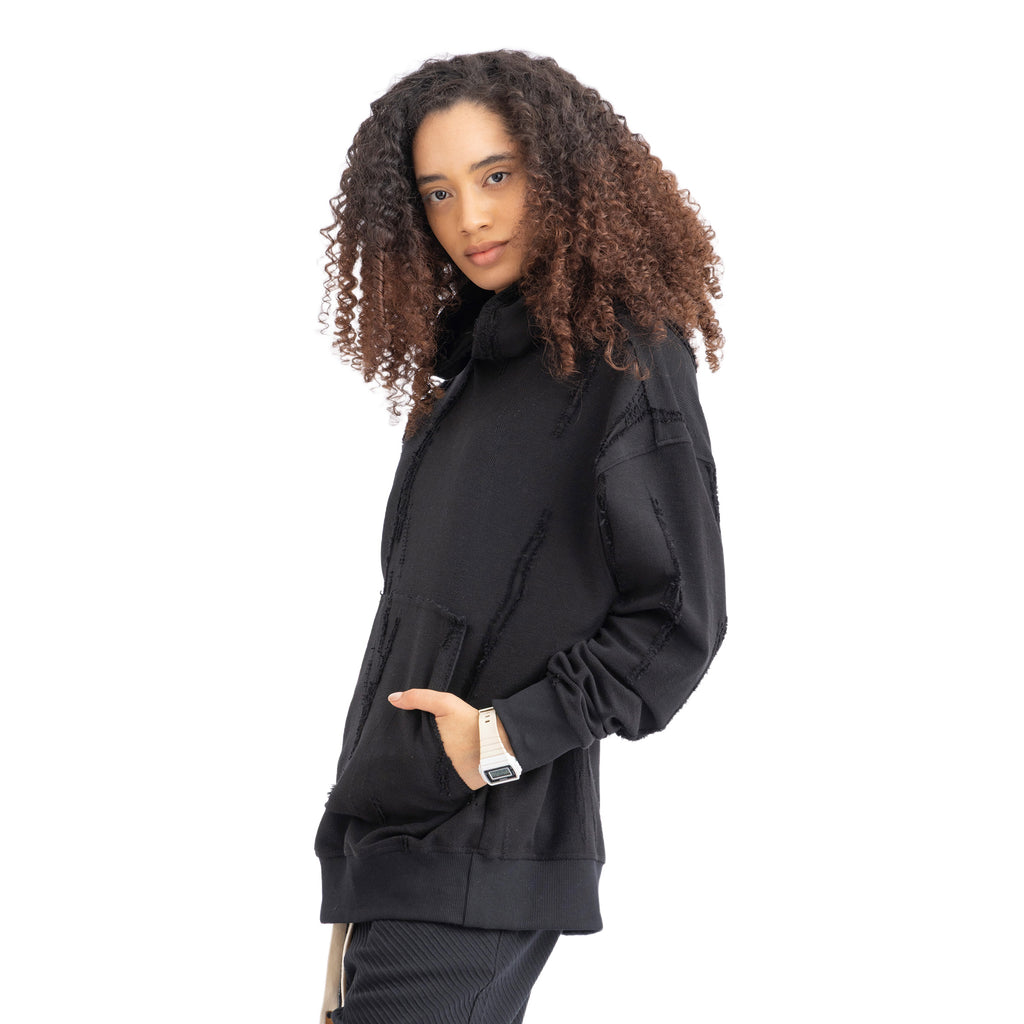 DISTRESSED HOODIE ( 7007 )