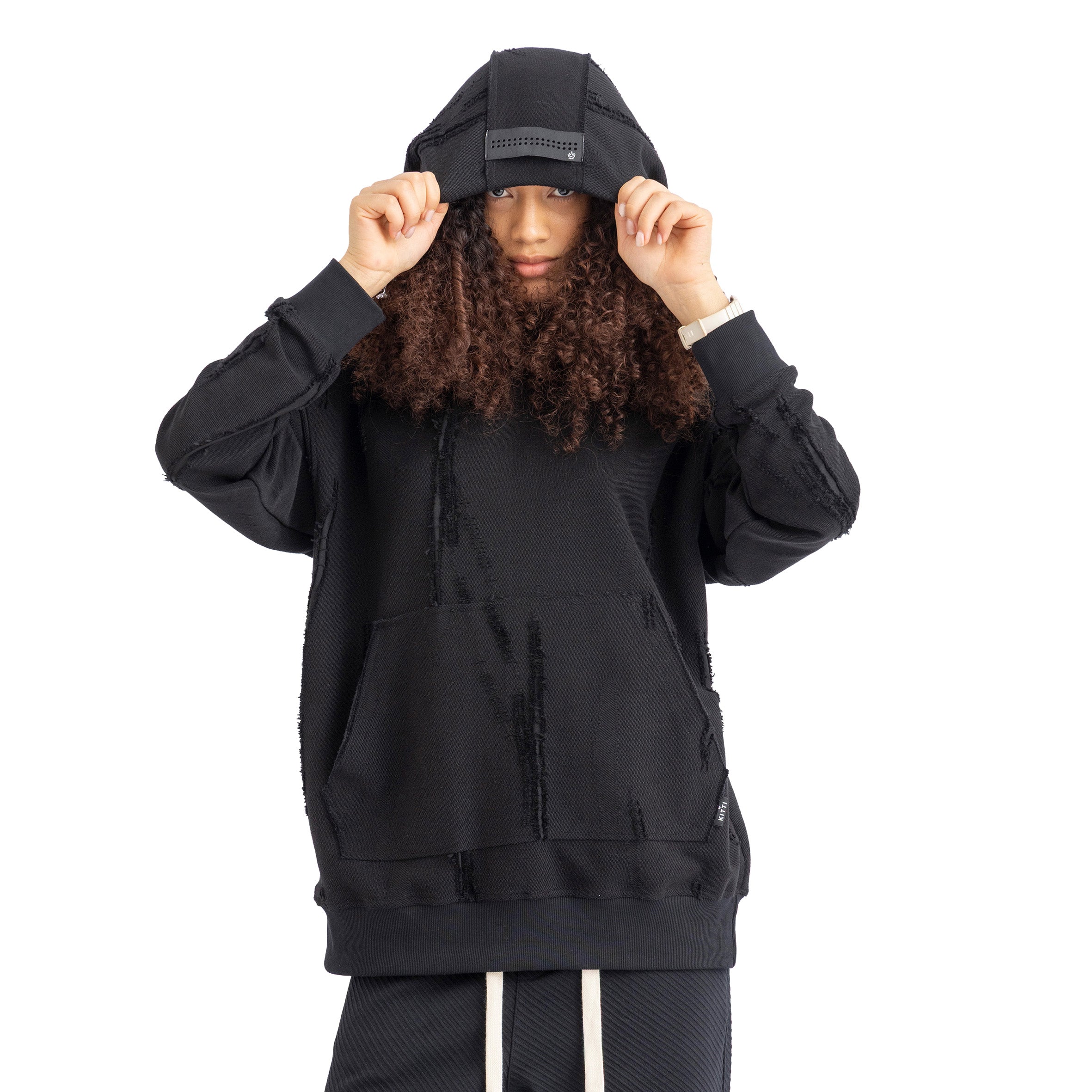 DISTRESSED HOODIE ( 7007 )