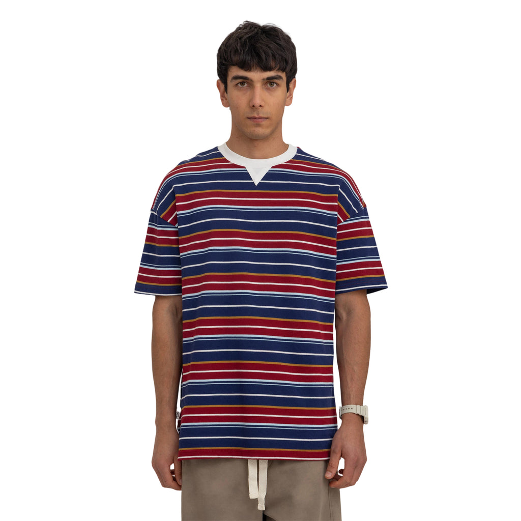 striped oversized t-shirt (4166)