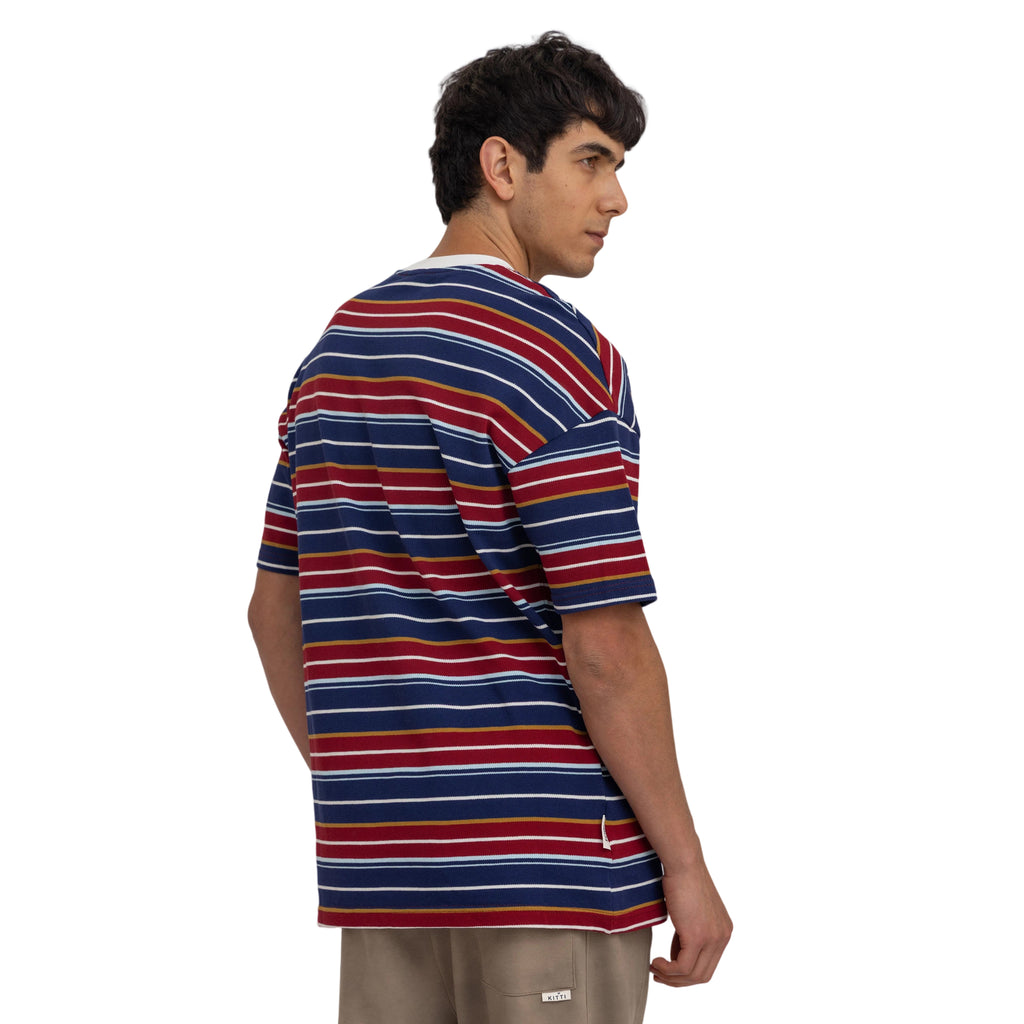 striped oversized t-shirt (4166)
