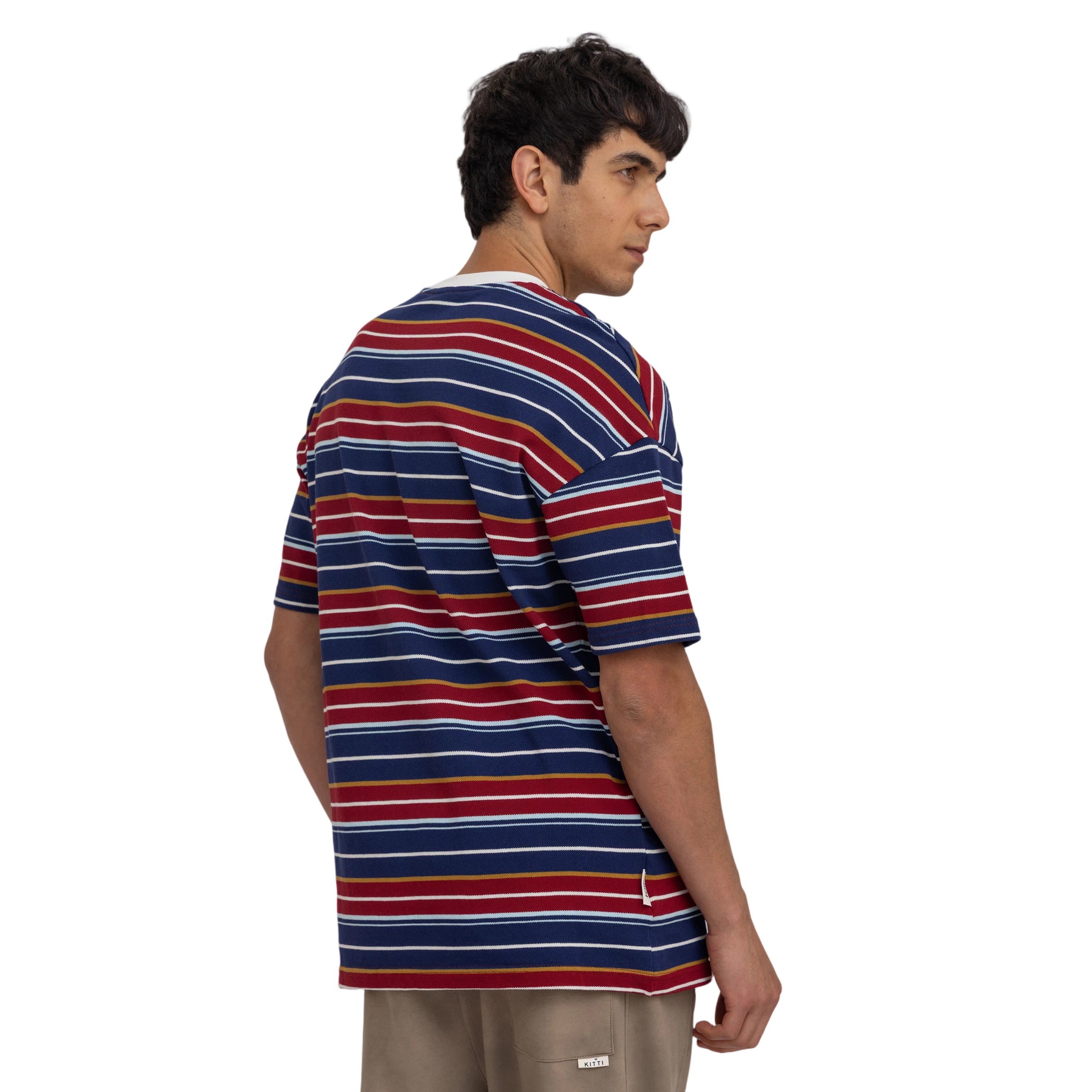 striped oversized t-shirt (4166)