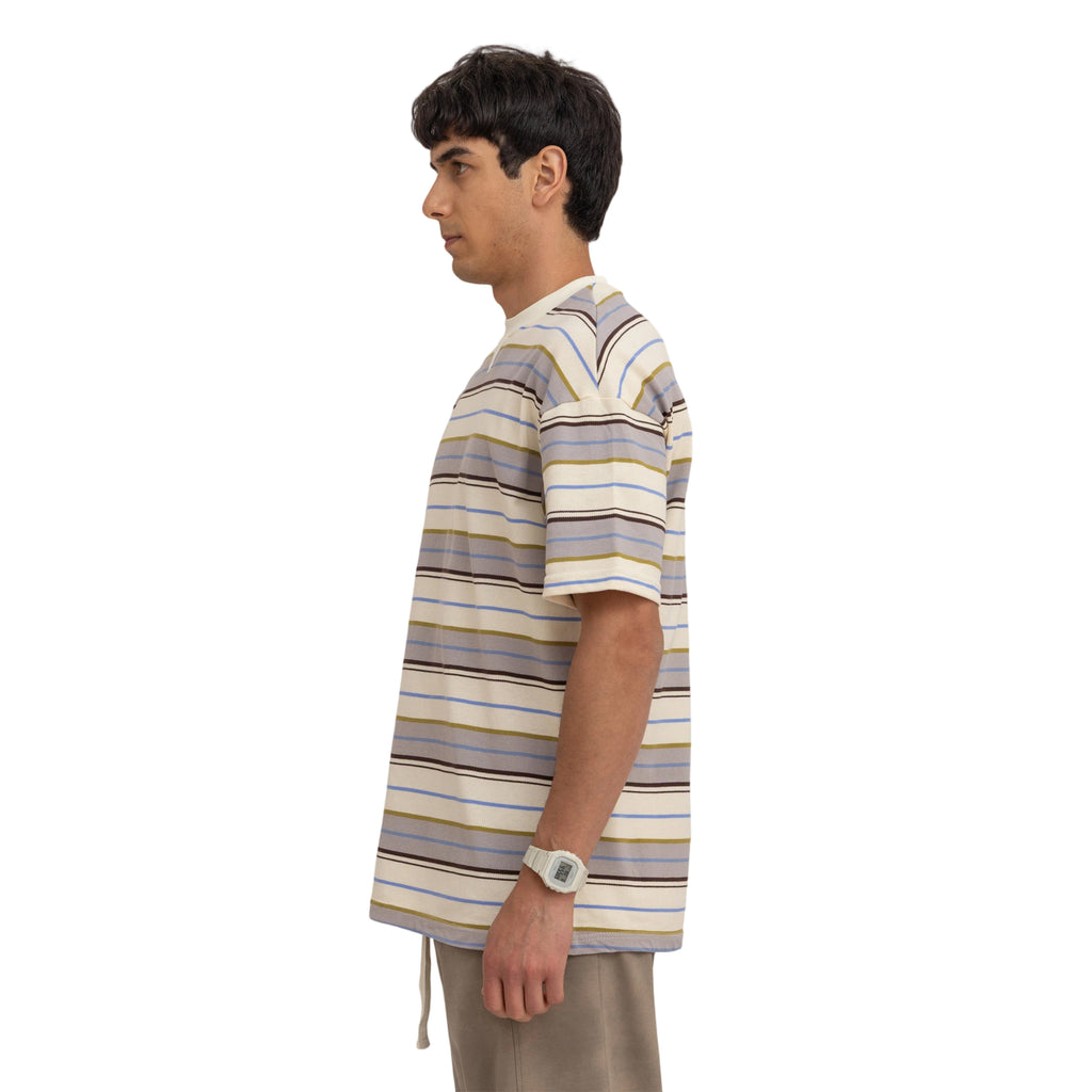striped oversized t-shirt (4166)