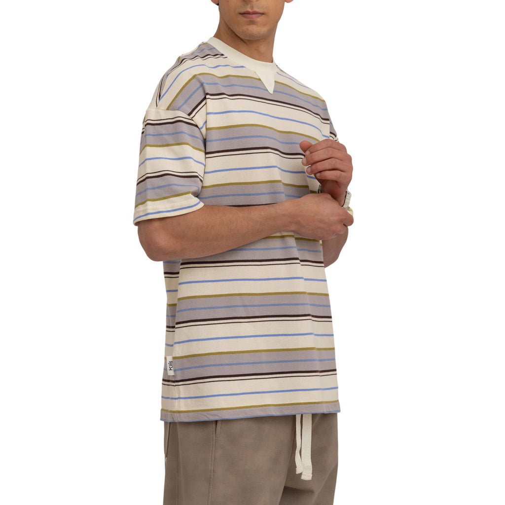 striped oversized t-shirt (4166)